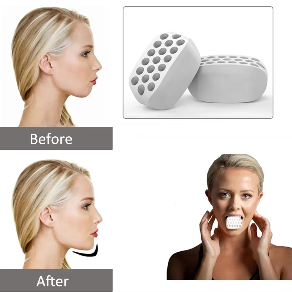 1PC Jaw Exerciser Ball Jaw Trainer Face Facial Muscle Exercise Ball Jaw Chew Ball Workout Fitness Equipment